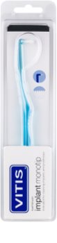 Vitis Implant Monotip brosse à dents "single" pour nettoyer les appareils dentaires fixes, les implants et les ponts soft
