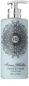 Vivian Gray Aroma Selection Amber & Cedar Cream Liquid Soap