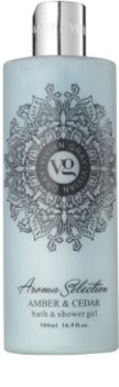 Vivian Gray Aroma Selection Amber & Cedar sprchový a koupelový gel