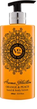 Vivian Gray Aroma Selection Orange & Peach mléko na ruce a tělo