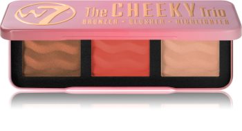 W7 Cosmetics The Cheeky Trio paleta pentru contur facial
