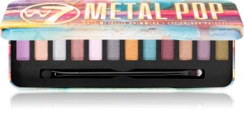W7 Cosmetics Metal Pop paleta metalických očních stínů