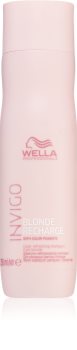 Wella Professionals Invigo Blonde Recharge Värisuojaava Hiustenpesuaine Vaaleille Hiuksille