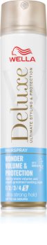 Wella Deluxe Wonder Volume & Protection Hajlakk az extra erős tartásért dús és fényes hajért