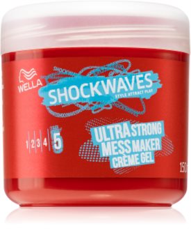 Wella Shockwaves Ultra Strong Mess Maker Creme-Gel für das Haar