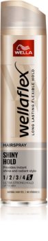 Wella Wellaflex Shiny Hold Haarspray mit extra starkem Halt für höheren Glanz