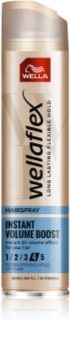 Wella Wellaflex Instant Volume Boost лак для волос сильной фиксации для придания дополнительного объема