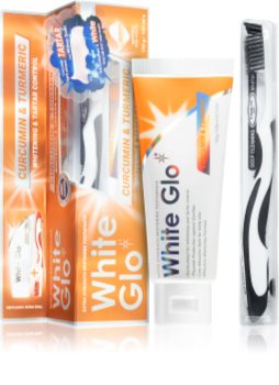 White Glo Coconut Oil Shine pasta wybielająca ze szczotką