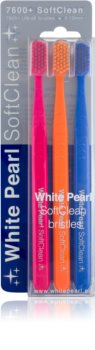 White Pearl 7600+ SoftClean zobne ščetke soft 3 kos