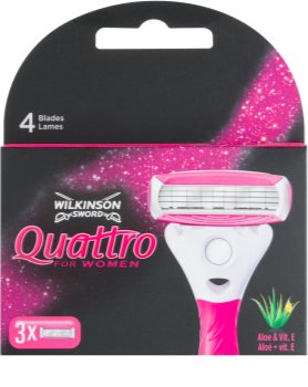Wilkinson Sword Quattro for Women Aloe & Vit. E náhradní břity