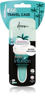 Wilkinson Sword Intuition Sensitive Care travel case utazó borotva készlet tartalék pengék 1 db