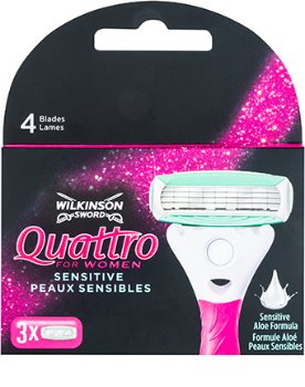 Wilkinson Sword Quattro for Women Sensitive náhradné žiletky
