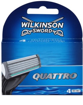 Wilkinson Sword Quattro recarga de lâminas 4 pçs