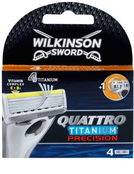 Wilkinson Sword Quattro Titanium Precision ανταλλακτικές λεπίδες 4 τεμάχια