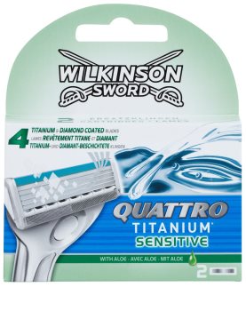 Wilkinson Sword Quattro Titanium Sensitive Ersättningsblad