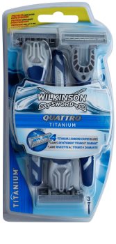 Wilkinson Sword Quattro Titanium rasoirs jetables 3 pièces