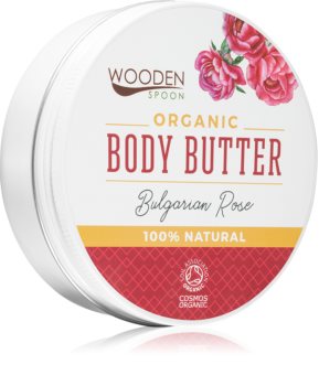 WoodenSpoon Organic Bulgarian Rose kūno sviestas rožių kvapo