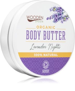 WoodenSpoon Organic Lavender Nights kūno sviestas su levandomis