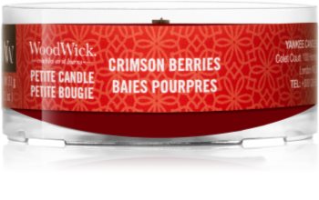 Woodwick Crimson Berries votive candle Wooden Wick