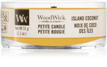 Woodwick Island Coconut Votivkerze mit Holzdocht