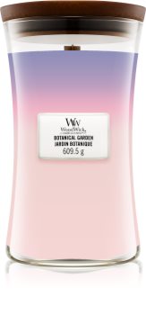 Woodwick Trilogy Botanical Gardens bougie parfumée avec mèche en bois