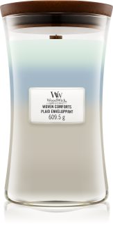 Woodwick Trilogy Woven Comforts duftlys Trævæge