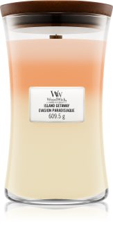 Woodwick Trilogy Island Getaway scented candle Wooden Wick