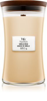 Woodwick Vanilla Bean aроматична свічка з дерев'яним гнітом