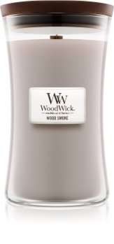 Woodwick Wood Smoke aроматична свічка з дерев'яним гнітом
