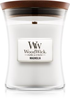 Woodwick Magnolia αρωματικό κερί με ξύλινο φιτίλι