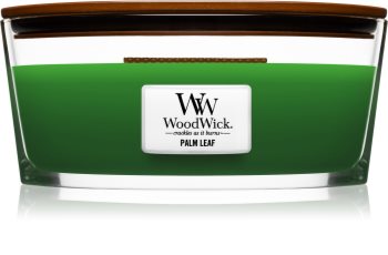 Woodwick Palm Leaf vela perfumada com pavio de madeira (hearthwick)