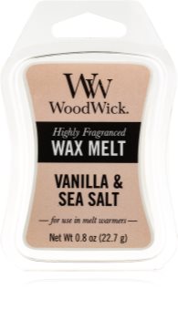 Woodwick Vanilla & Sea Salt vosek za aroma lučko