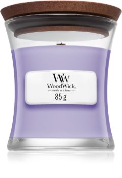 Woodwick Lavender Spa mirisna svijeća s drvenim fitiljem