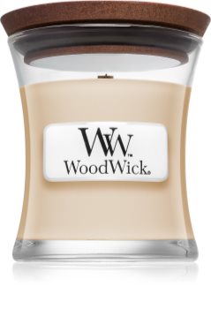 Woodwick Vanilla Bean mirisna svijeća s drvenim fitiljem