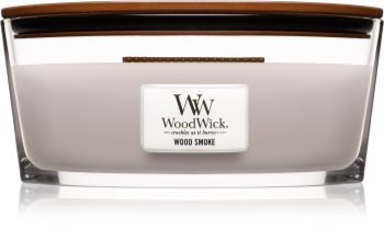 Woodwick Wood Smoke bougie parfumée avec mèche en bois (hearthwick)