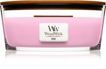 Woodwick Rose duftkerze mit holzdocht (hearthwick)
