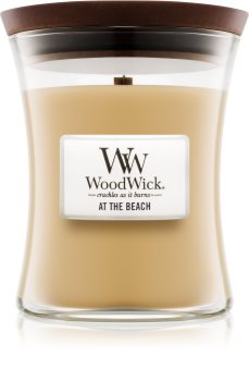 Woodwick At The Beach bougie parfumée avec mèche en bois