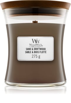 Woodwick Sand & Driftwood Tuoksukynttilä Puinen Sydän