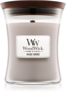 Woodwick Wood Smoke lumânare parfumată  cu fitil din lemn
