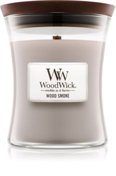 Woodwick Wood Smoke świeczka zapachowa  z drewnianym knotem
