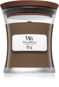 Woodwick Amber & Incense Tuoksukynttilä Puinen Sydän
