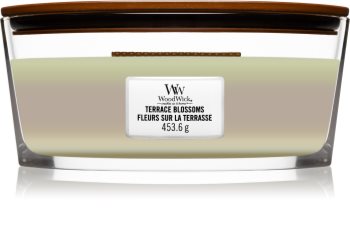 Woodwick Trilogy Terrace Blossoms scented candle wooden wick (hearthwick)