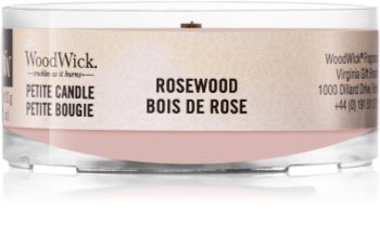 Woodwick Rosewood votivna sveča z lesenim stenjem