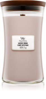 Woodwick Sacred Smoke bougie parfumée avec mèche en bois