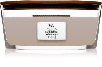 Woodwick Sacred Smoke scented candle wooden wick (hearthwick)