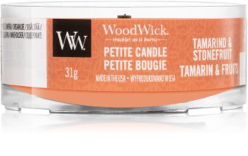 Woodwick Tamarind & Stonefruit bougie votive avec mèche en bois