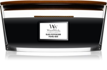 Woodwick Black Peppercorn candela profumata con stoppino in legno (hearthwick)