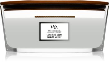 Woodwick Lavender & Cedar Duftkerze mit holzdocht (hearthwick)