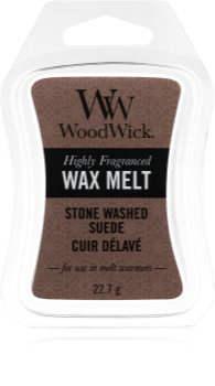 Woodwick Stone Washed Suede duftwachs für aromalampe