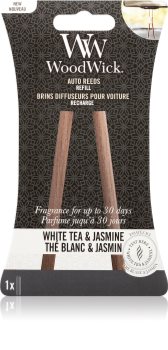 Woodwick White Tea & Jasmine auto luchtverfrisser Navulling